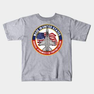 F-16 Fighting Falcon - Made in... Kids T-Shirt